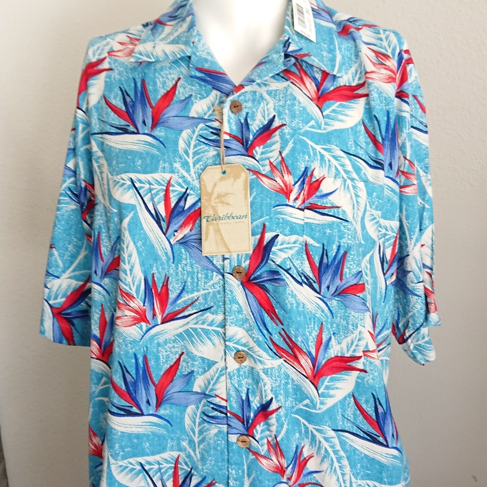 NEW Caribbean men's XL shirt